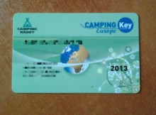 zamówiłem kartę Camping Key Europe na 2014 rok