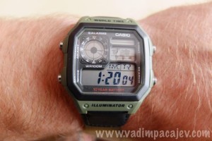 Zielony cudak czyli zegarek Casio AE1200WHB-3B