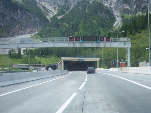 Austria – Tunel Tauern  na autostradzie Tauernautobahn (A10)
