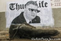 Gdynia: Thug life Misiewicza na plakatach Mariusza Warasa